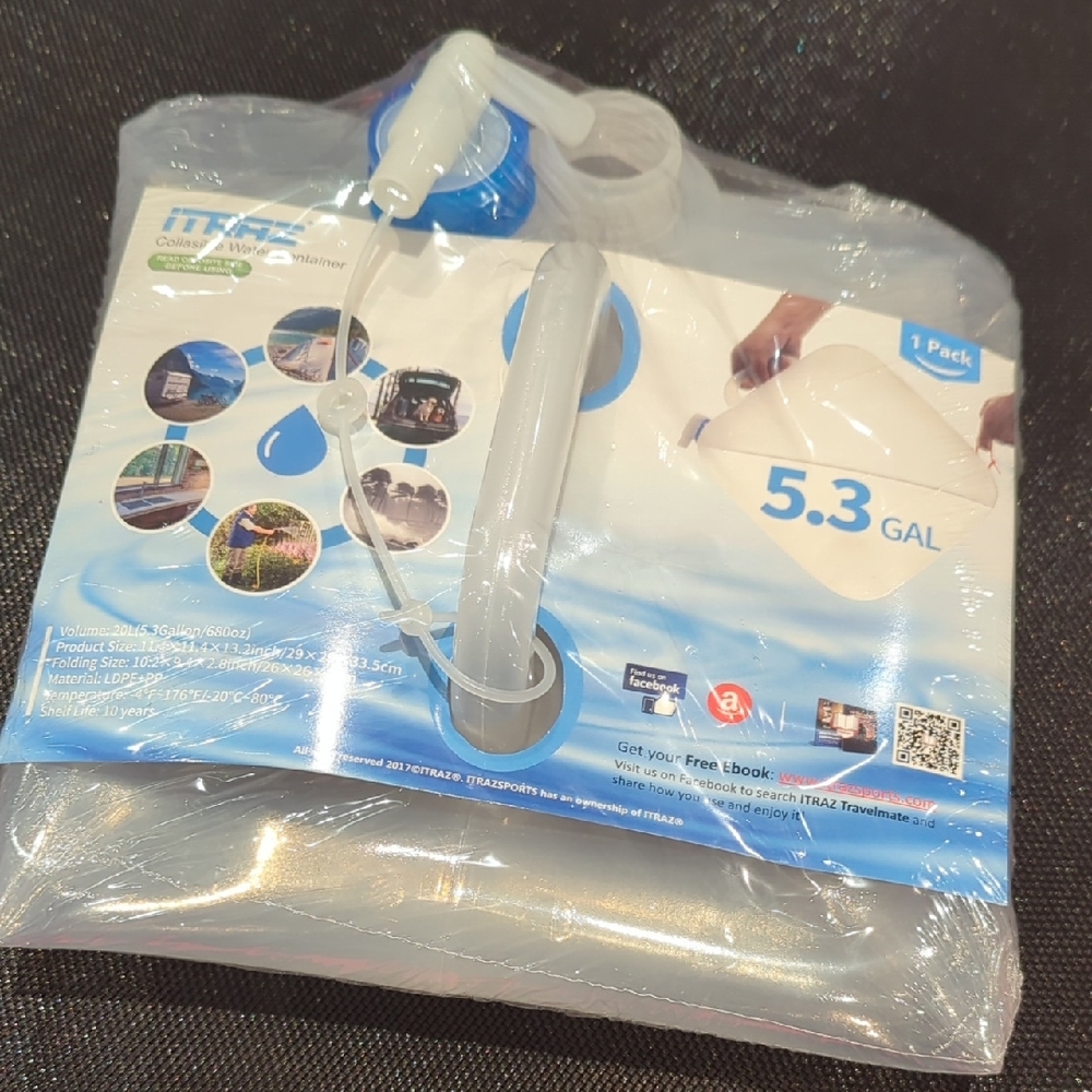 ITRAZ Collapsible Water Container 5.3 Gallon